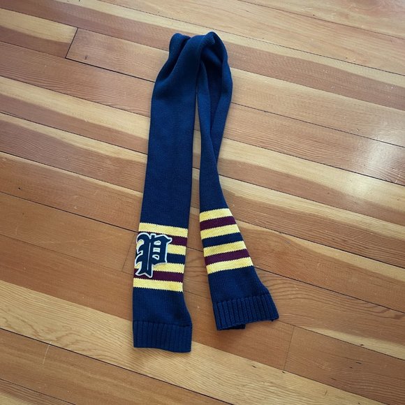 Very Rare Knit Ralph Lauren Polo Scarf - Big P Logo Patch - Picture 4 of 5